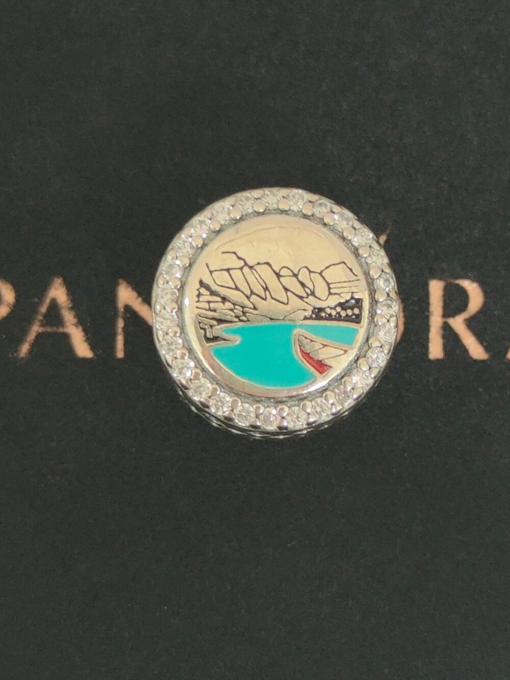 Pandora Canadian Rockies Charm Exclusive Travel Bead S925 Silver with box
